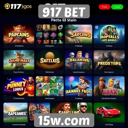 Avaliação dos jogos disponíveis no 917 BET
